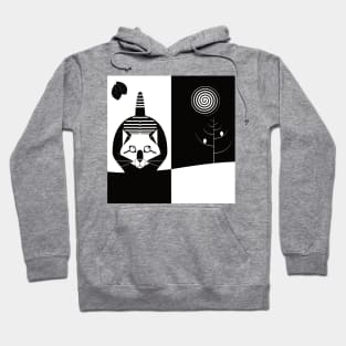 Geometric Catmoon Hoodie